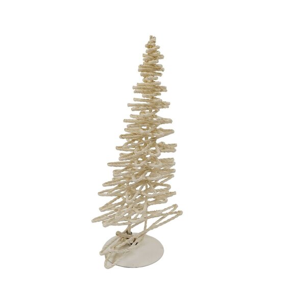 Department 56 Cream Christmas Village String Tree Forrest Set Of 3 Rustic Vintag - Picture 5 of 8